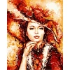 Kép 1/6 - Hölgy kalapban /Elzbieta Brozek) (40x50 cm)