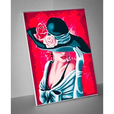 Virágos kalap (40x50 cm)