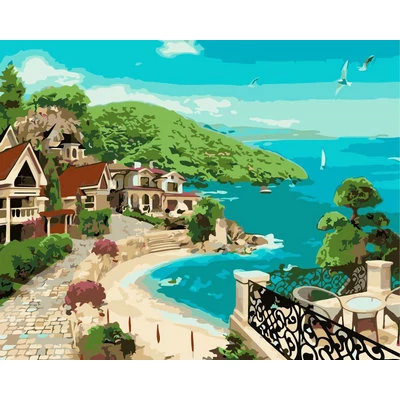 Tengerparti kúriák (50x40 cm)