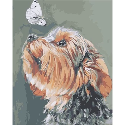 A yorkie és a lepke (40x50 cm)