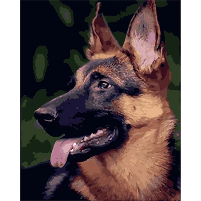 Német juhász (40x50 cm)