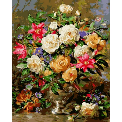 Színpompás csokor 2. - SZÁMFESTŐ (40x50 cm)