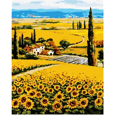 Toszkána napraforgói (50x40 cm)