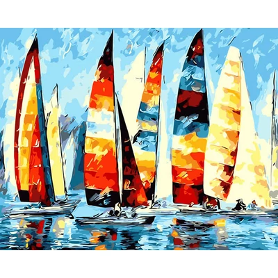 Afremov vitorlásai (50x40 cm)