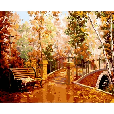 Őszi park (50x40 cm)