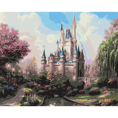 Szivárvány kastély (50x40 cm)