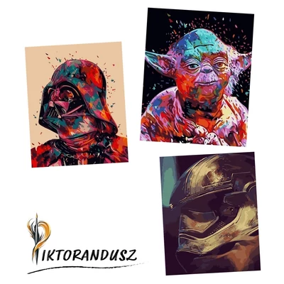 Star Wars (3 festmény egy csomagban) INGYENES szállítással!