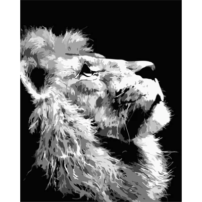 Oroszlán - SZÁMFESTŐ (50x40 cm)