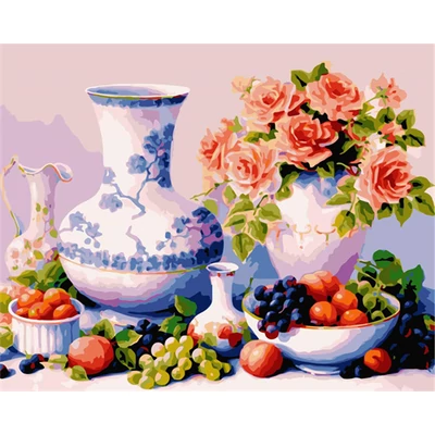 Ízek és illatok a kertből - SZÁMFESTŐ (50x40 cm)