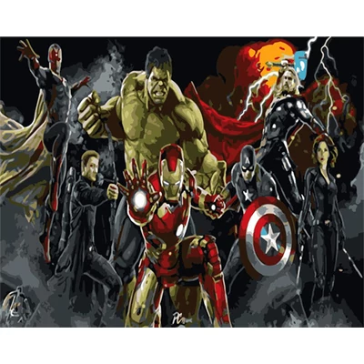 Avengers  - SZÁMFESTŐ (50x40 cm)