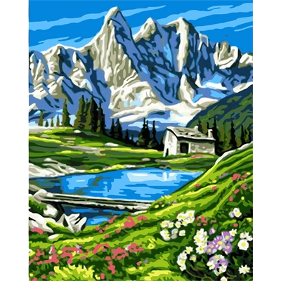 Alpesi vidék (40x50 cm)