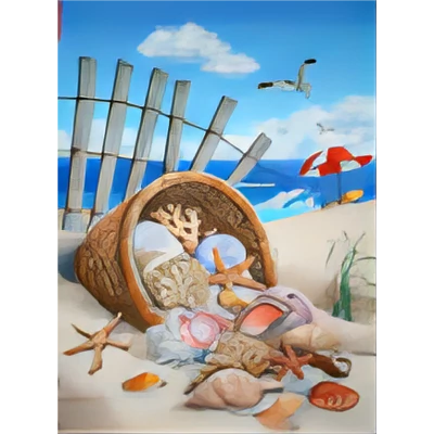 Beach vibe - Gyémántkirakó (40x50 cm - 30 szín)