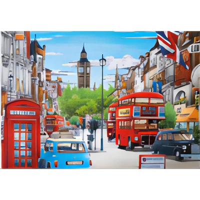 London - Gyémántkirakó (50x40 cm - 30 szín)