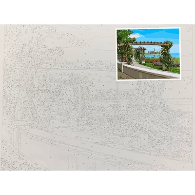 CSAK VÁSZON - Balatonfüred - Tagore-sétány (50x40 cm)