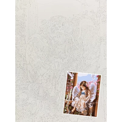 CSAK VÁSZON - Kisangyal (40x50 cm)