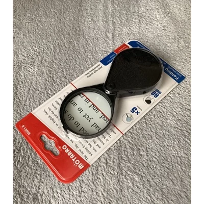 Összecsukható nagyító (60 mm; 5-szörös nagyítás)