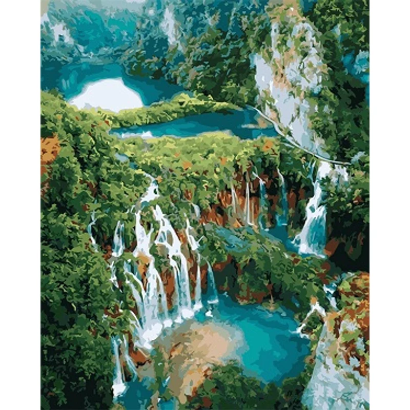 Plitvicei tavak (30 szín; 40x50 cm)