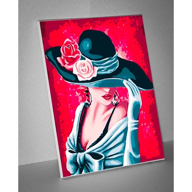 Virágos kalap (40x50 cm)