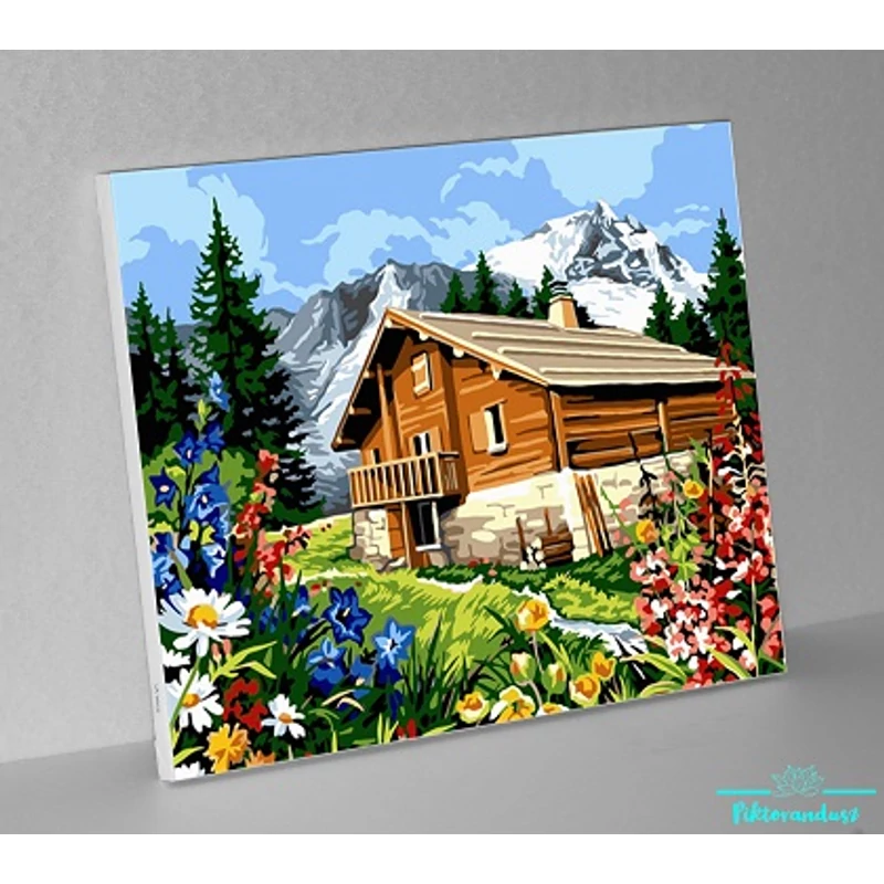 Alpesi házacska (50x40 cm)