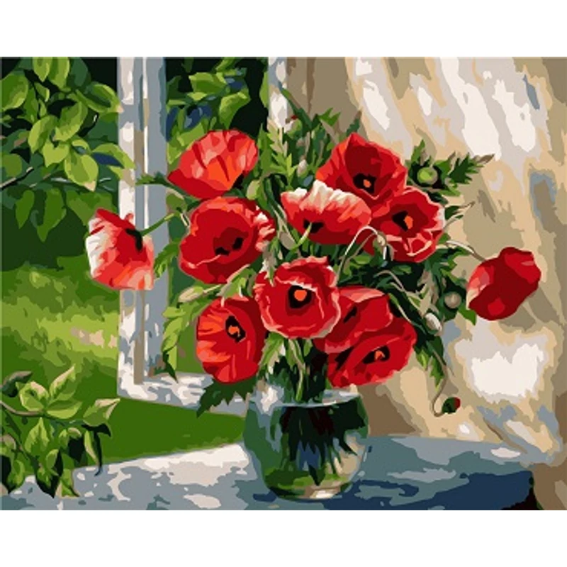 Pipacs csokor (50x40 cm)