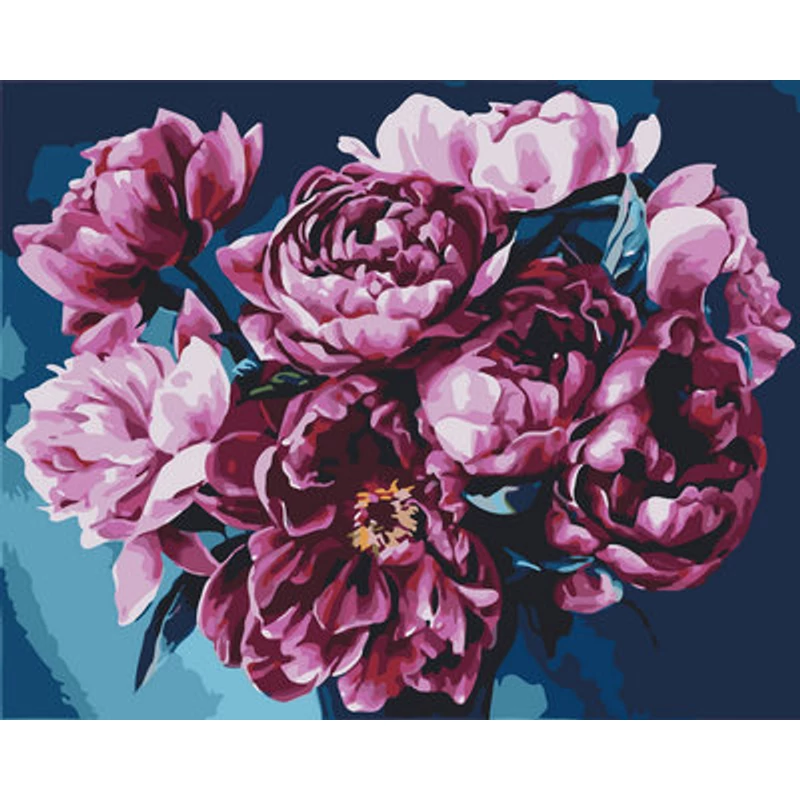 Fenséges bazsarózsák (50x40 cm)