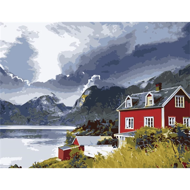 Norvégiában (50x40 cm)