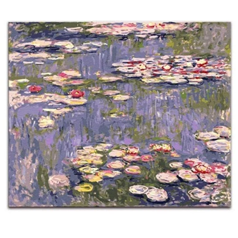 Tavirózsák Monet-stílusban (50x40 cm)