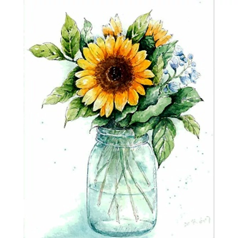 Napraforgó csokor (40x50 cm)