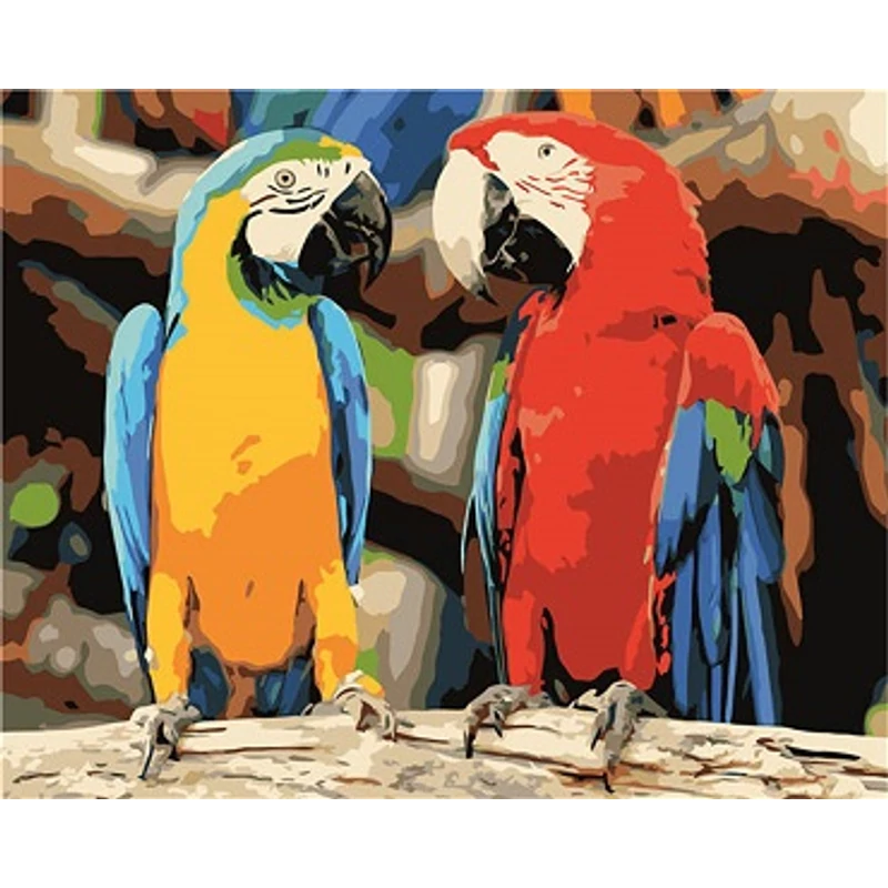 Papagáj-pár (50x40 cm)